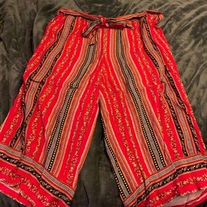 Loft Plus wide leg tie waist pants